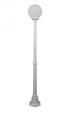 SIENA 1LT 1.9M 300MM OPAL POSTLIGHT WHITE
